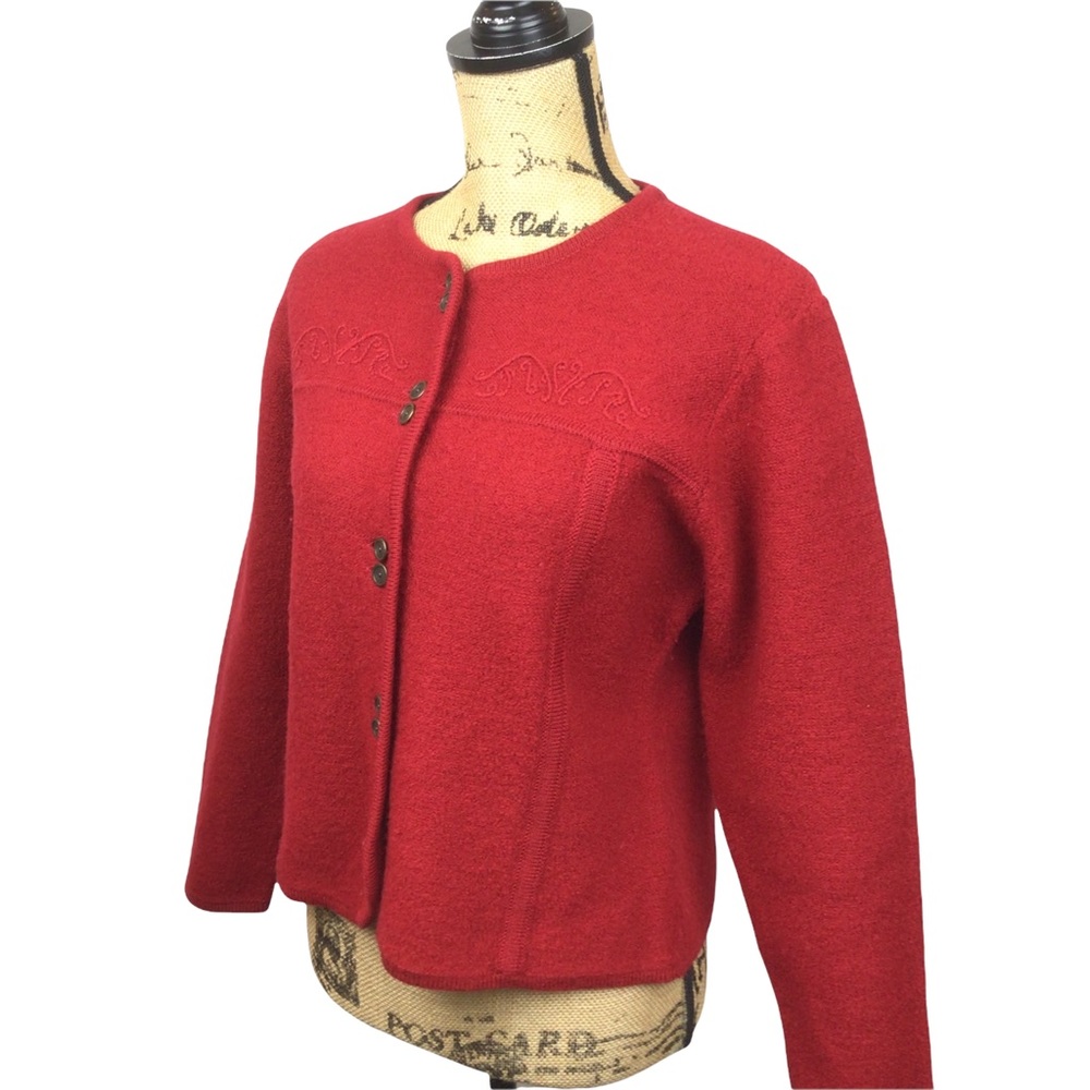 Pendleton Red Wool Zip Jacket - image 3